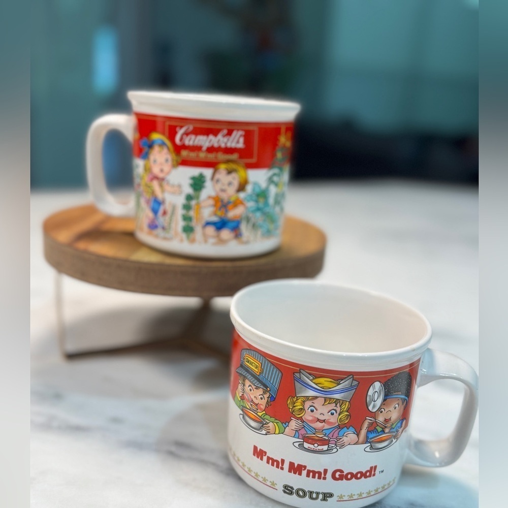 Vintage Campbell’s Soup Mug 14oz By Westwood 1993 set of 2 mugs - Picture 2 of 6